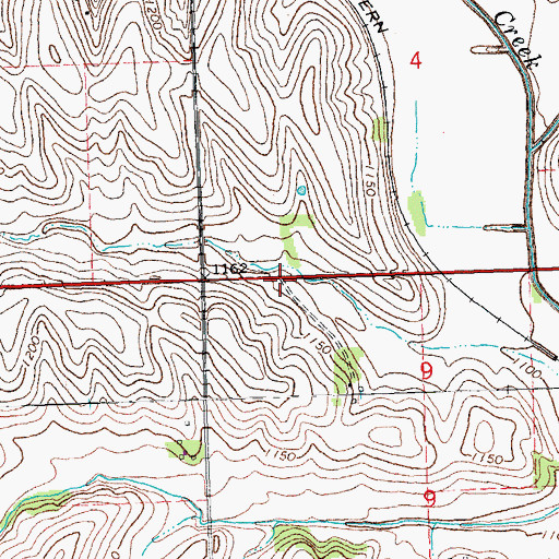 Topographic Map of Fort Atkinson Historical Marker, NE