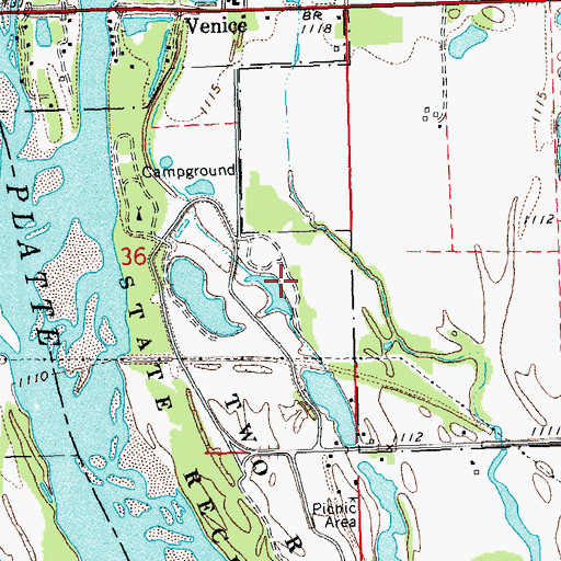 Topographic Map of Goldenrod Campground, NE