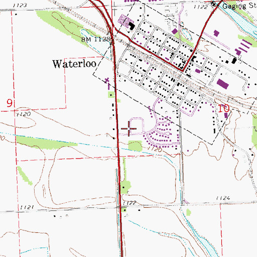 Topographic Map of Church of Christ, NE