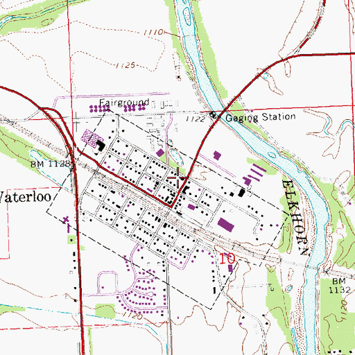 Topographic Map of Faith United Methodist Parish, NE