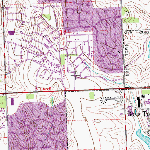 Topographic Map of The Church of Jesus Christ of Latter Day Saints, NE