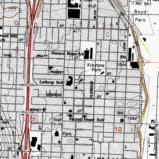 Topographic Map of Faith Temple Church of God in Christ, NE