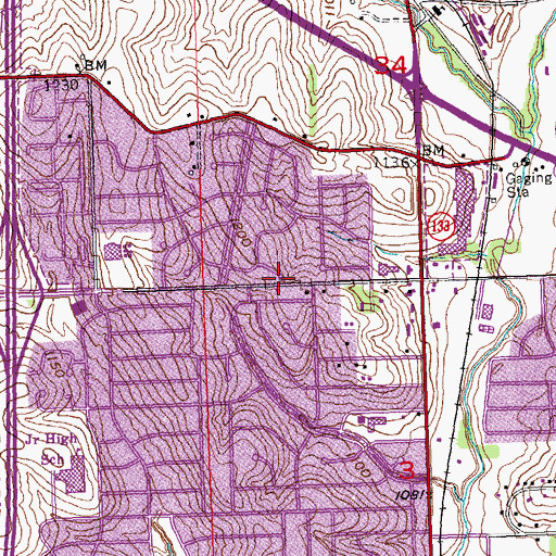 Topographic Map of Northwest Hills Church, NE