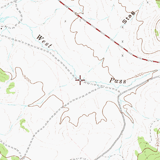 Topographic Map of Stag Gulch, CO