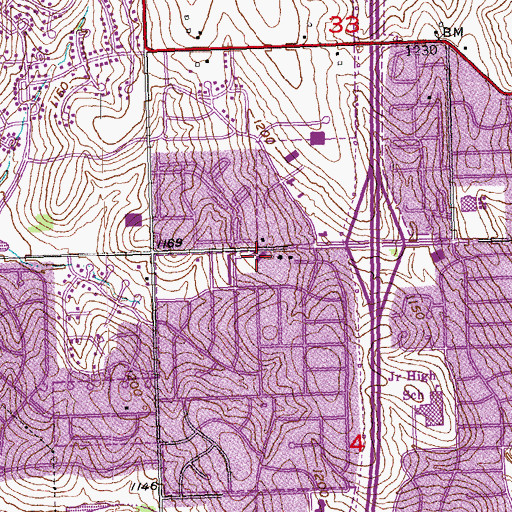 Topographic Map of Lord of Love Lutheran Church, NE