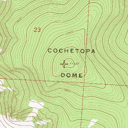 Topographic Map of Cochetopa Dome, CO