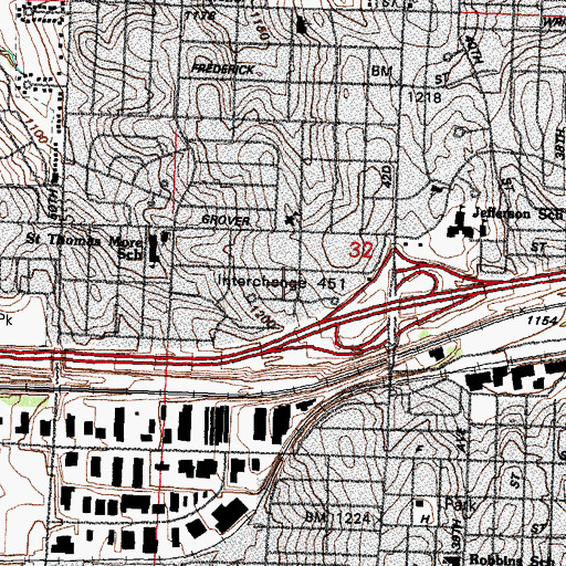 Topographic Map of Foursquare Gospel First Church Lighthouse on the Hill, NE