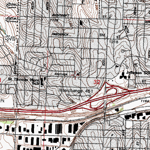 Topographic Map of Peace Lutheran Church, NE