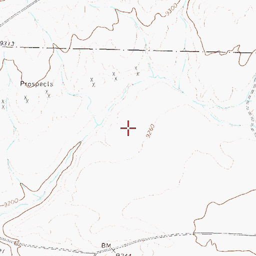 Topographic Map of Cochetopa Park, CO