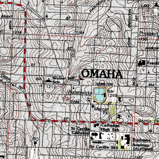 Topographic Map of House of Prayer, NE