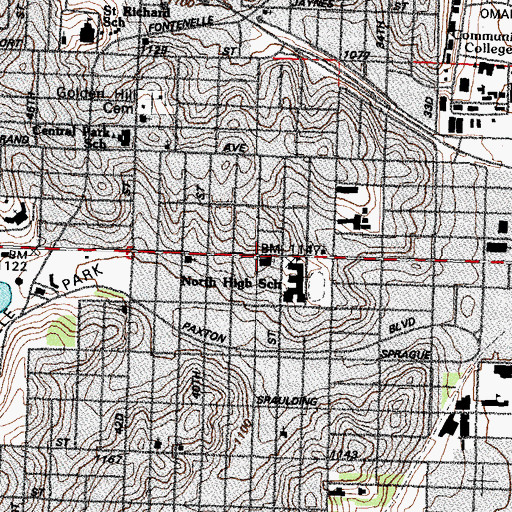 Topographic Map of Bethesda Seventh Day Adventist Table, NE