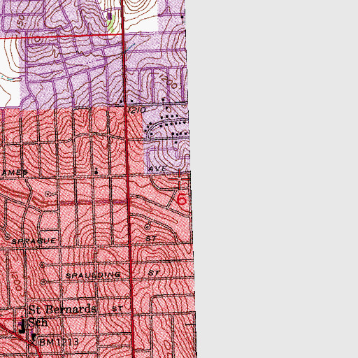 Topographic Map of All Faith Church Mission, NE