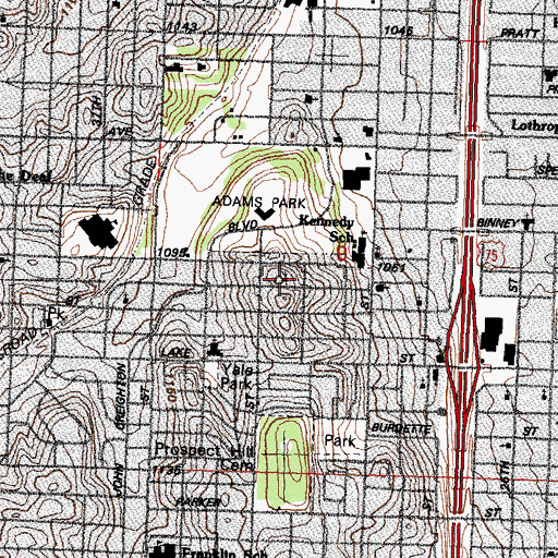 Topographic Map of Friends of Christ Evangelical Church, NE