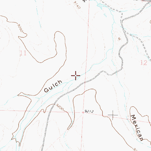 Topographic Map of Ant Creek, CO
