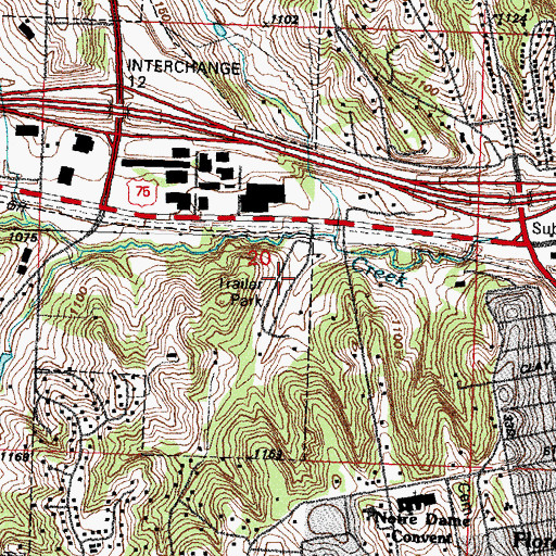 Topographic Map of Town and Country Mobile Homes, NE