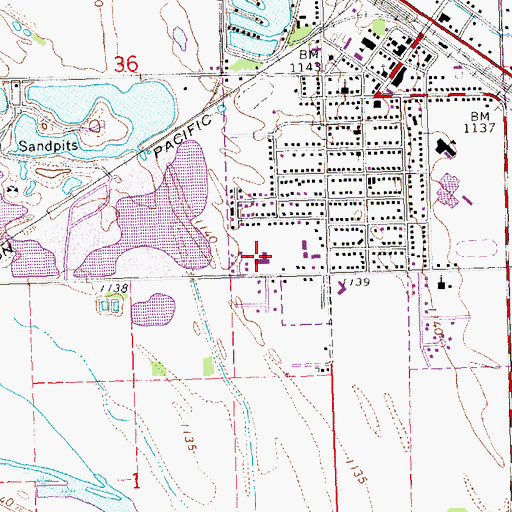 Topographic Map of Valhaven Nursing Center, NE