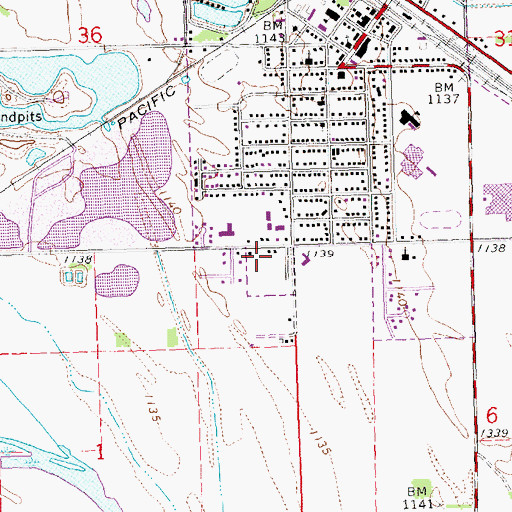 Topographic Map of C and K Mobile Home Park, NE