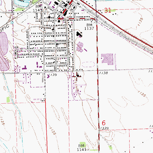 Topographic Map of Saint John the Evangelist Catholic Church, NE