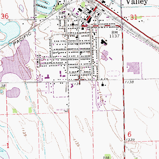 Topographic Map of Bethel Baptist Church, NE