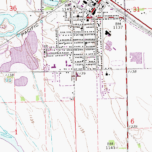 Topographic Map of Saint Marks Lutheran Church, NE