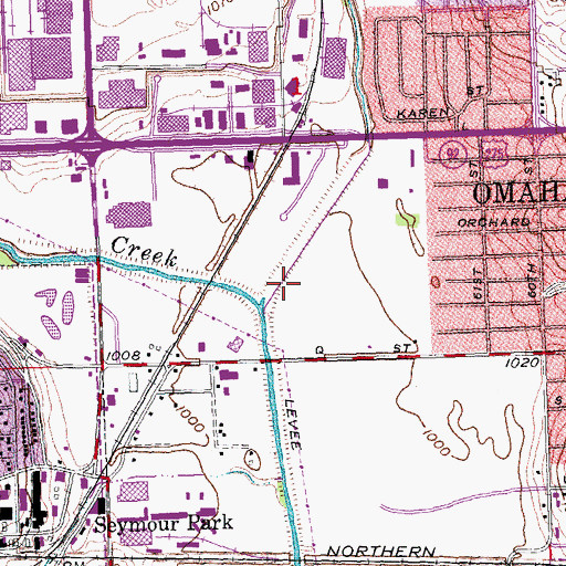 Topographic Map of Milts Golf Course, NE