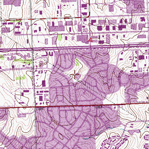 Topographic Map of Blumfield Elementary School, NE