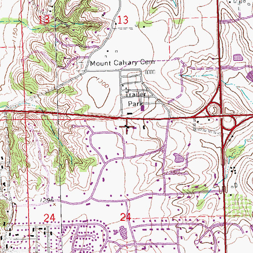 Topographic Map of Skyline Medical Center, NE