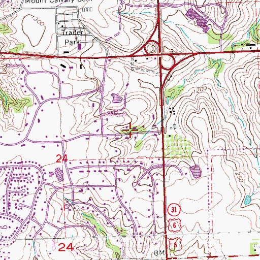 Topographic Map of Saint Augustines Episcopal Church, NE