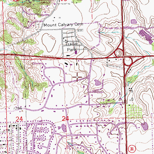Topographic Map of Lord of Life Lutheran Church, NE