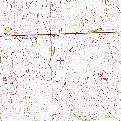 Topographic Map of Millard West High School, NE