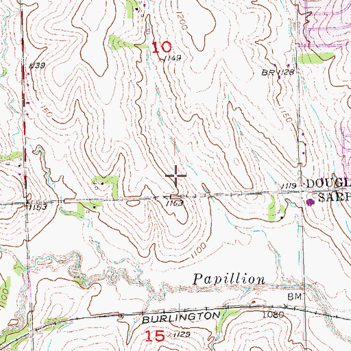 Topographic Map of Black Elk Elementary School, NE