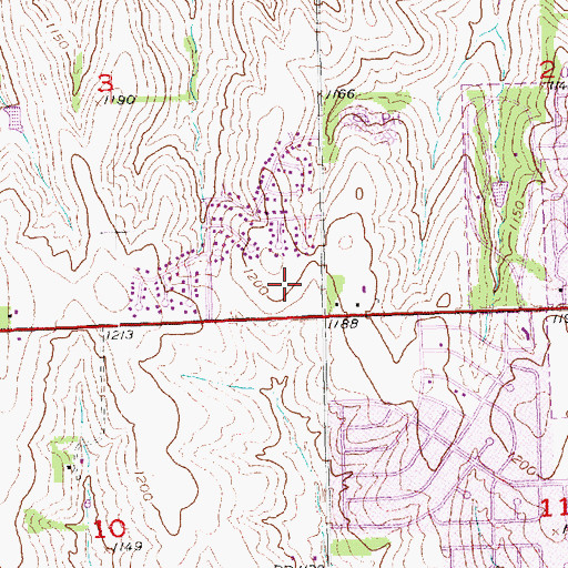 Topographic Map of Ackerman Elementary School, NE