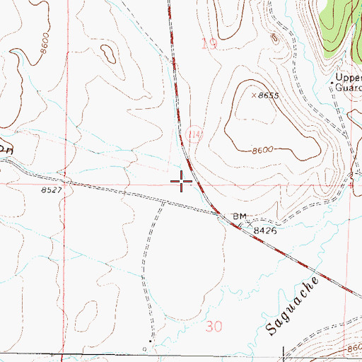 Topographic Map of Rabbit Canyon, CO
