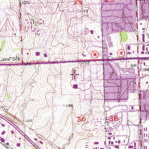 Topographic Map of Millard North Middle School, NE