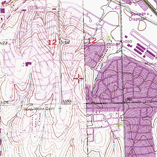 Topographic Map of Holling Heights Elementary School, NE