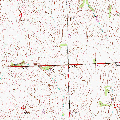 Topographic Map of Willowdale Elementary School, NE