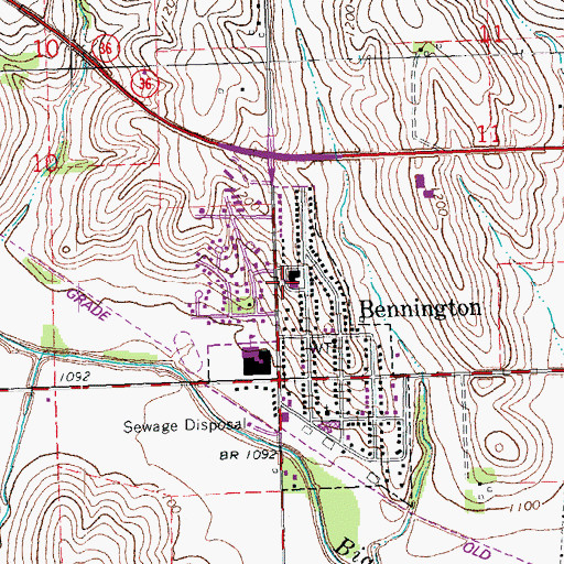 Topographic Map of Saint Johns Lutheran Church, NE
