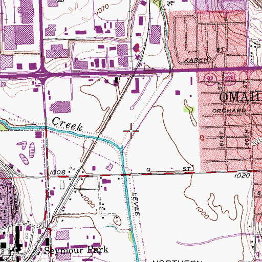 Topographic Map of Keystone Trail, NE