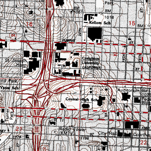 Topographic Map of Brandeis Hall, NE