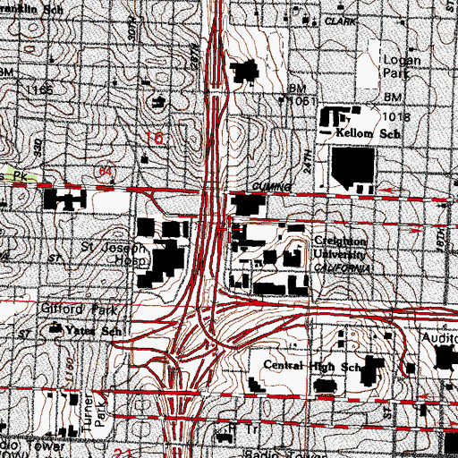 Topographic Map of Criss Two Building, NE