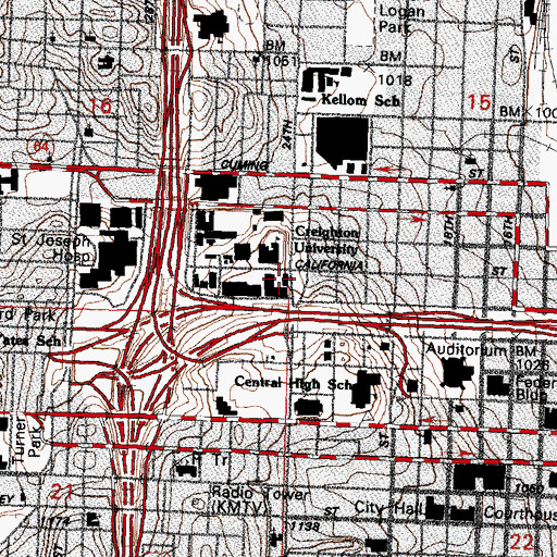 Topographic Map of Deglman Hall, NE