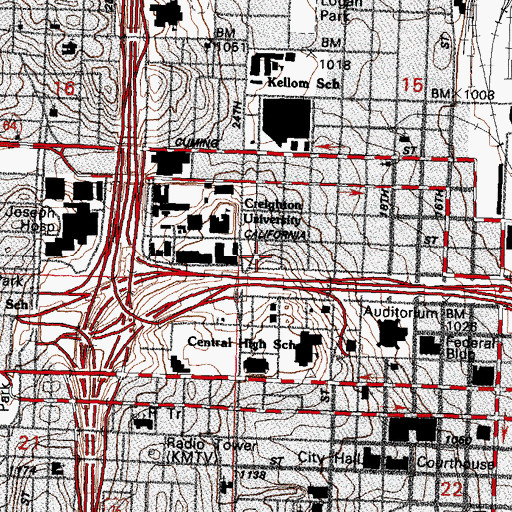 Topographic Map of Ahmanson Law School, NE