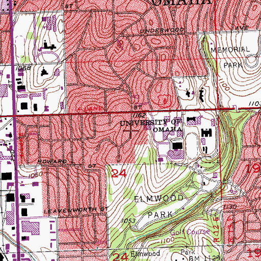 Topographic Map of Durham Science Center, NE