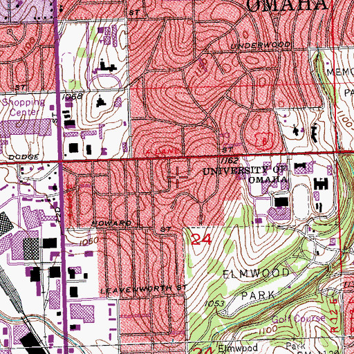 Topographic Map of Auto Pool, NE