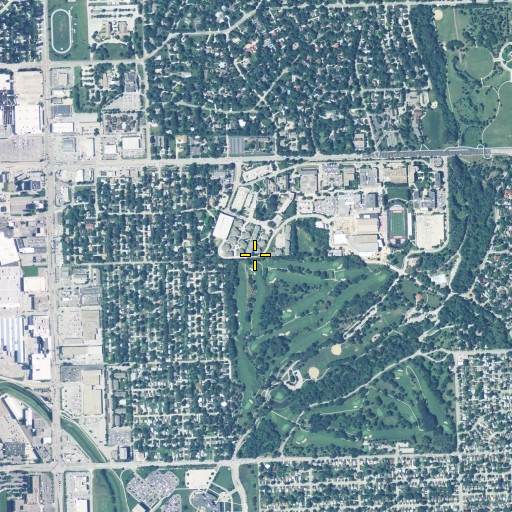 Aerial/Satellite Image of Social Work Building, NE