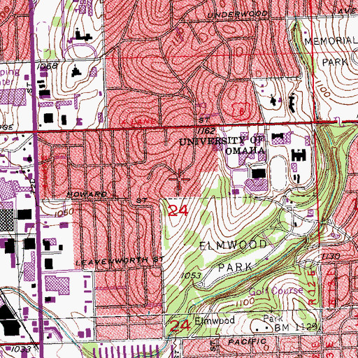 Topographic Map of Goodrich Program Building, NE