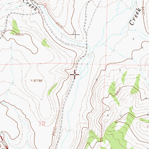 Topographic Map of East Pass Creek, CO