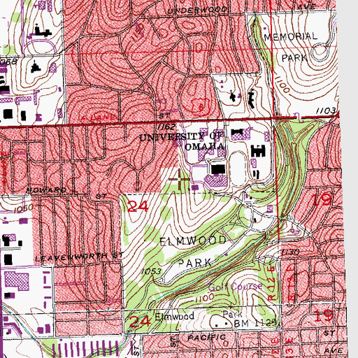 Topographic Map of Sculpture/Ceramic Studio, NE
