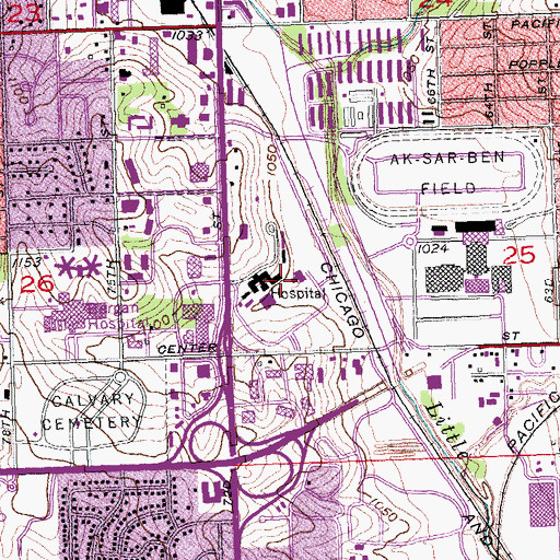 Topographic Map of Gross Conference Center, NE