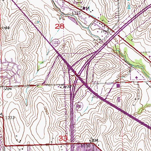 Topographic Map of Interchange 6, NE